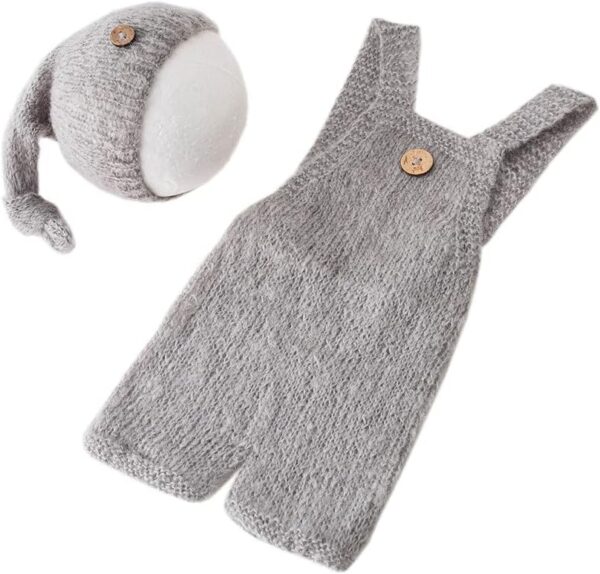 61ppifKpmuL._AC_SL1001 Vemonllas Fashion Cute Newborn Boy Girls Baby Costume Outfits Photography Props Hat Pants