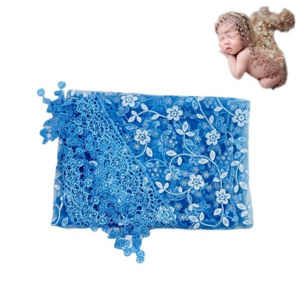 61rF1P_J2HL._SL1001 Vemonllas Luxury Newborn Boy Girl Baby Photography Props Wrap Lace Yarn Cloth Blanket (Beige)