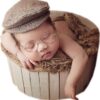 Vemonllas Fashion Cute Newborn Baby Boys Girls Photography Props Gentleman Cap Hat with Glasses Set