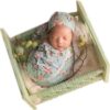 Vemonllas Newborn Photography Props Outfit Boy Girls Hat,Bow Wrap,Posing Aid Moon,Flower Headdress Baby Photo Props Pack of 5