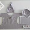 Vemonllas Newborn Photography Props Outfit Boy Girls Hat,Bow Wrap,Posing Aid Moon,Flower Headdress Baby Photo Props Pack of 5