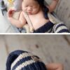 Vemonllas Fashion Cute Newborn Boy Girls Baby Costume Outfits Photography Props Hat Pants