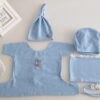 Vemonllas Newborn Photography Props Outfit Boy Girls Hat,Bow Wrap,Posing Aid Moon,Flower Headdress Baby Photo Props Pack of 5