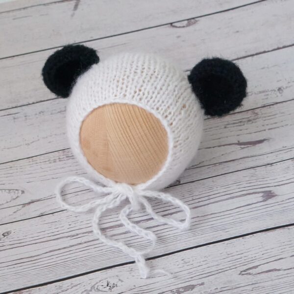 81QVGTj0_qL._AC_SL1500 Vemonllas Newborn Photography Props Boys Girls Outfits Mohair Bear Hat Bonnet & Footed Romper Bodysuit Photoshoot Costume Set