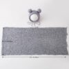 Newborn Baby Photography Props Outfits Hat Long Ripple Wrap Set for Boys Girls Photography (Light Gray)