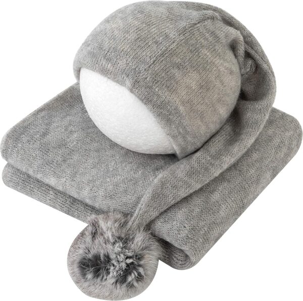 91EDBeR9rKL._AC_SL1500 Newborn Baby Photography Props Boy Girl Sleepy Hat and Fabric Wrap Blanket Potato Photo Posing Prop Set