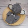 Vemonllas Newborn Photography Props Outfit Boys Girls Elephant Hat Bonnet & Shorts Baby Photo Props Crochet Knitted Costumes