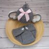 Vemonllas Newborn Photography Props Outfit Boys Girls Elephant Hat Bonnet & Shorts Baby Photo Props Crochet Knitted Costumes