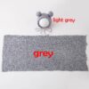 Newborn Baby Photography Props Outfits Hat Long Ripple Wrap Set for Boys Girls Photography (Light Gray)